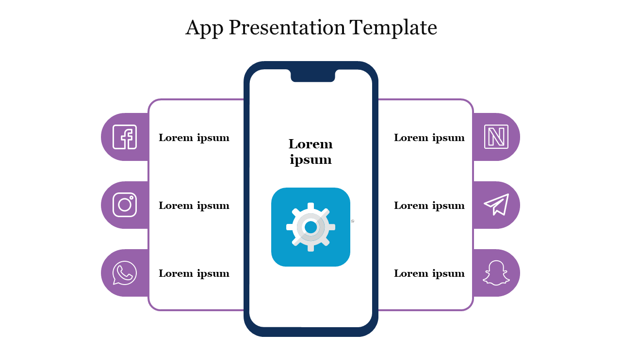 Free - Editable App Presentation Template For PPT Slides